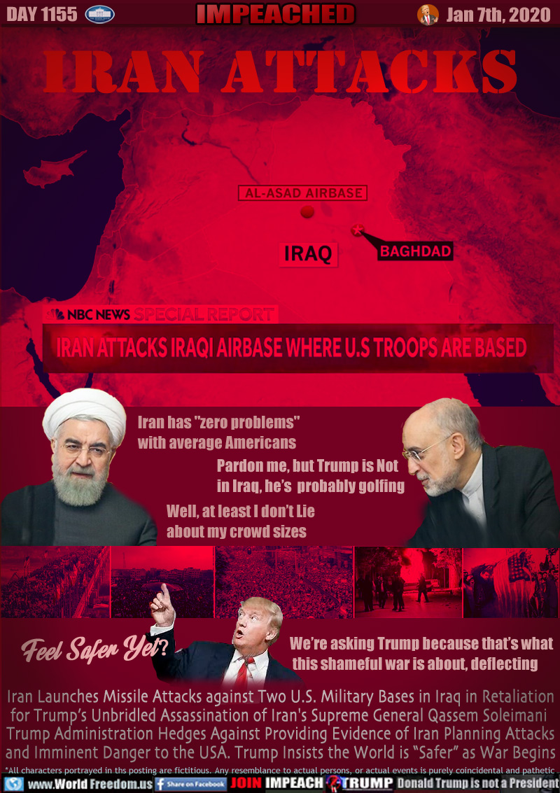 IRAN ATTACKS IRAQI AIRBASE WHERE U.S. TROOPS ARE BASED

Iranian President Hassan Rouhani
Iran has 