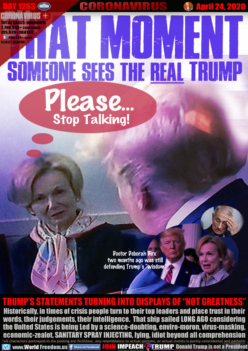 THAT MOMENT
someone Sees THE REAL TRUMP

