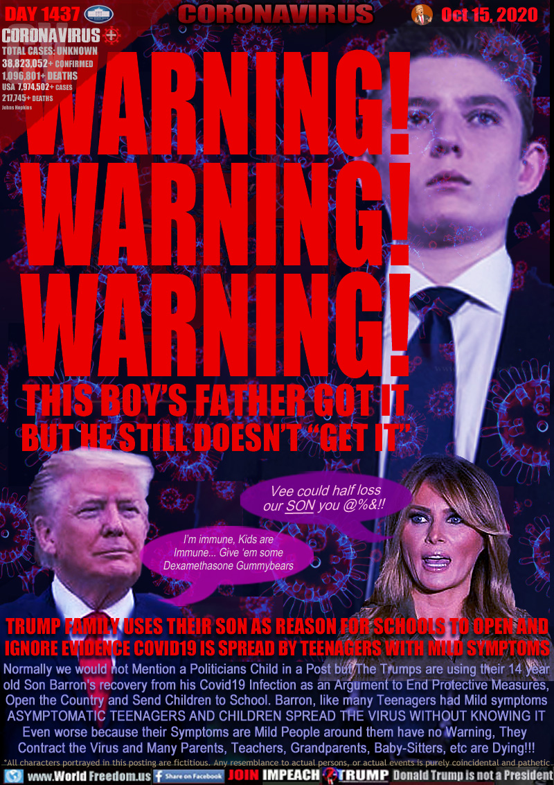 WARNING!
WARNING!
WARNING!

THIS BOY’S FATHER GOT IT
BUT HE STILL DOESN’T “GET IT”

Trump: 