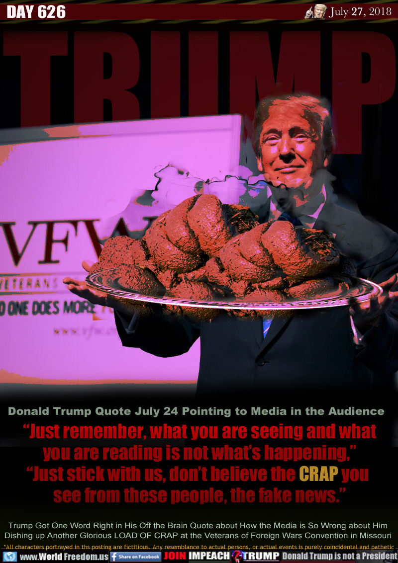 Donald Trump Quote July 24 Pointing to Media in the Audience:

