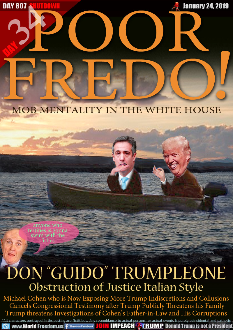 POOR FREDO!

MOB MENTALITY IN THE WHITE HOUSE

DON 