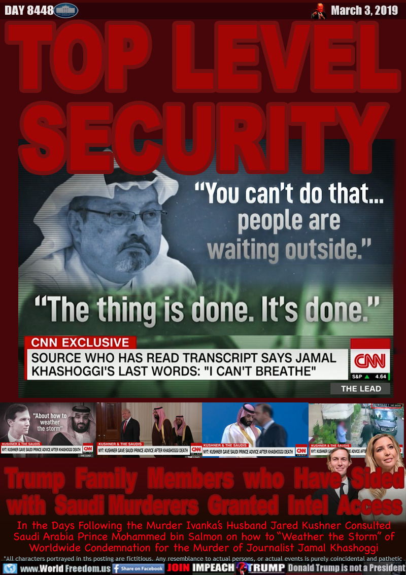 TOP LEVEL SECURITY

Murdered Journalist Jamal Khashoggi last words 