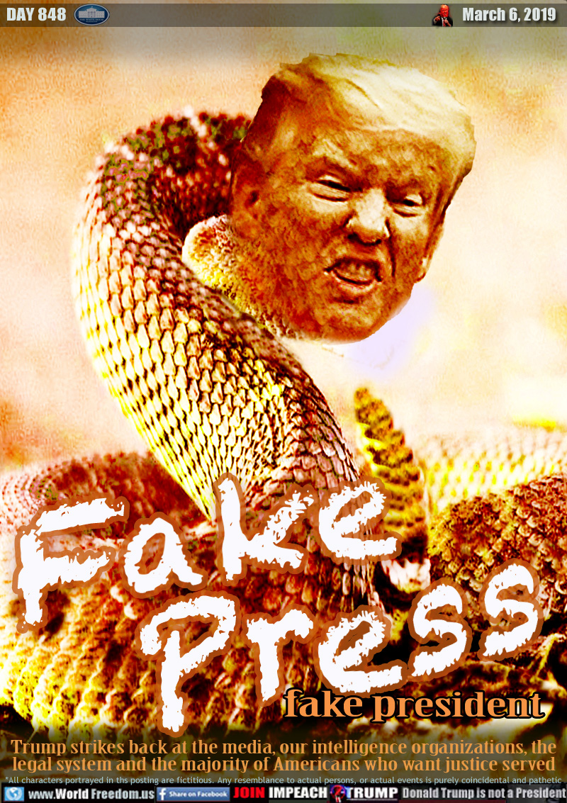 FAKE PRESS fake president

Trump strikes back at the media, our intelligence organizations, the legal system and the majority of Americans who want justice served.